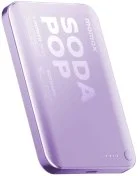 Батарея універсальна Momax 1-Power Pass 5000mAh 20W / Qi 15W Purple (IP165U)