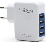Мережевий зарядний пристрій EnerGenie EG-U4AC-01 4xUSB 3.1A білий