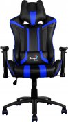 Крісло для геймерів AeroCool AC120BB чорне з синіми вставками + подушка