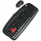 Клавіатура+миша, A4 Tech KX-2810BK/R, USB