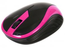 Мишка, Omega OM-415 Wireless Рожева/Чорна 