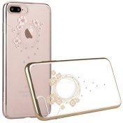 Чохол Devia for iPhone 7 Plus - Crystal Garland Champagne Gold  (6952897994112)