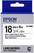 Стрічка Epson LK5WBN Std Blk/Wht 18mm/9m