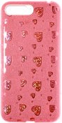 Чохол Milkin for Huawei Y6 2018 - Glitter Heart series Superslim Pink