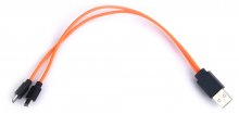 Кабель ColorWay CW-CMU2-OR 2in1 AM / 2xMicro USB Orange