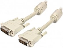 Кабель Cablexpert DVI 24-1 / DVI 24-1 3m White (CC-DVI2-10)