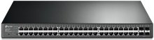 Switch, 52 ports, Tp-Link T1600G-52PS 48x10/100/1000Mbps PoE, 4x1GE/SFP