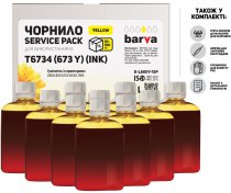 Чорнило Barva for Epson L800/L810/L850/L1800 (T6734) Yellow (10x100г)