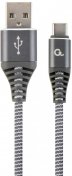Кабель Cablexpert premium AM / Type-C 2m Gray (CC-USB2B-AMCM-2M-WB2)
