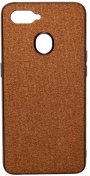Чохол Milkin for Oppo A5s - Creative Fabric Phone Case Brown