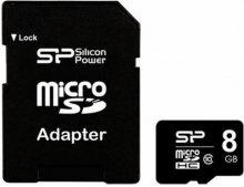 Карта пам'яті Silicon Power Micro SDHC 8GB (SP008GBSTH010V10-SP)