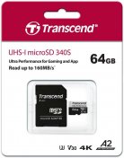Карта пам'яті Transcend Ultra Performance Micro SDXC 64GB (TS64GUSD340S)