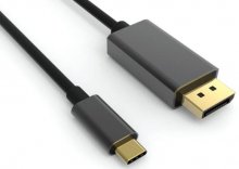 Кабель Viewcon Type-C / DisplayPort Black (TE392)