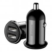 Автомобільний зарядний пристрій Baseus Grain Pro Car Charger 4.8A Black (CCALLP-01)