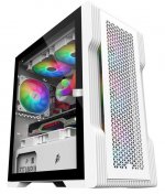 Корпус 1stPlayer T3-4F1-W-WH White with window
