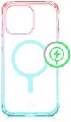 Чохол iTSkins for iPhone 14 Pro Max SUPREME R PRISM with MagSafe light pink and light blue (AP4M-SUPMA-LPLB)