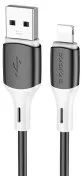 Кабель BOROFONE BX79 2.4A AM / Lightning 1m Black (BX79LB)