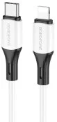 Кабель BOROFONE BX79 3A 20W Type-C / Lightning 1m White (BX79PDLW)