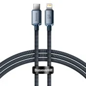 Кабель Baseus Crystal Shine Series 20W Type-C / Lightning 1.2m Black (CAJY000201)