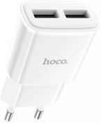 Зарядний пристрій Hoco C88A Star Round 2.4A White  (6931474749499)