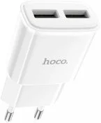 Зарядний пристрій Hoco C88A Star Round 2.4A White (6931474749499)