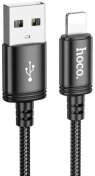 Кабель Hoco X91 Radiance 2.4A AM/Lightning 3m Black (6931474788702)