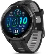 Смарт годинник Garmin Forerunner 965 - Carbon Gray DLC Titanium Bezel with Black Case and Black/Powder Gray Silicone Band (010-02809-10)
