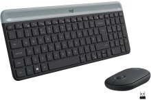 Комплект клавіатура+миша Logitech MK470 Slim Combo Graphite (920-009204)