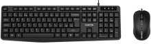 Комплект клавіатура+миша Canyon CNE-CSET1 UKR/ENG USB Black