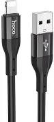 Кабель Hoco X72 Creator Silicone AM / Lightning 1m Black