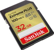 FLASH пам'ять SanDisk Extreme Plus V30 UHS-I U3 SDHC 32GB with 2year RescuePRO Deluxe (SDSDXWT-032G-GNCIN)
