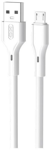 Кабель XO NB230 Rock Series AM / MicroUSB 1m White  (NB230_M_White)