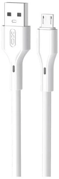 Кабель XO NB230 Rock Series AM / MicroUSB 1m White (NB230_M_White)