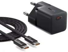 GaN5 Fast Charger mini 1C Black with Type-C / Type-C