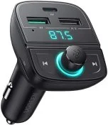 FM-Трансмітер + АЗП UGREEN CD229 Bluetooth Car Charger Black