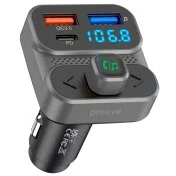 FM-трансмітер + АЗП Proove Launcher Luxor SE 36W Gray
