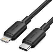 Кабель Vention PVC Type-C / Lightning 2m Black  (LAKBH)