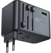 Зарядний пристрій Acefast Z1 GaN 75W Black (6974316282495)