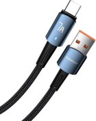 Кабель Essager Sunset 7A AM / Type-C 1m Blue  (EXC7A-CG03-P)
