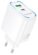 Зарядний пристрій BOROFONE BA89A Destello PD QC3.0 30W White  (6941991119361)