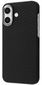 Чохол Proove for Apple iPhone 16 - Carbon Slim with Magnetic Ring Black (PCCSIP160002)