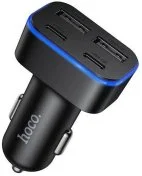 Автомобільний зарядний пристрій Hoco Z63 Barry 3.1A Black (6942007666206)