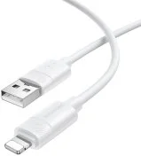 Кабель BOROFONE BX123 Leya 2.4A AM / Lightning 1m White (6941991124204)