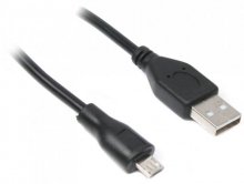 Кабель USB Maxxter AM / Micro USB 1 м чорний конектори