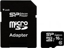 Карта пам'яті Silicon Power Micro Superior SDHC 16 ГБ (SP016GBSTHDU1V10SP)