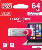 Флешка USB GoodRam Twister 64 ГБ (UTS3-0640R0R11) червона