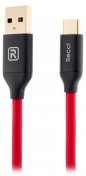 Кабель USB Recci RCT-N120 Velocity AM / Type-C 1.2 м червоний
