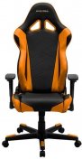 Крісло ігрове DXRACER RACING OH/RЕ0/NO чорне з оранжевими вставками