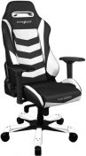 Крісло для геймерів DXRACER IRON OH/IS166/NB чорне з білими вставками