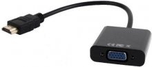 Перехідник-конвертер Cablexpert HDMI to VGA (B-HDMI-VGA-03) Black